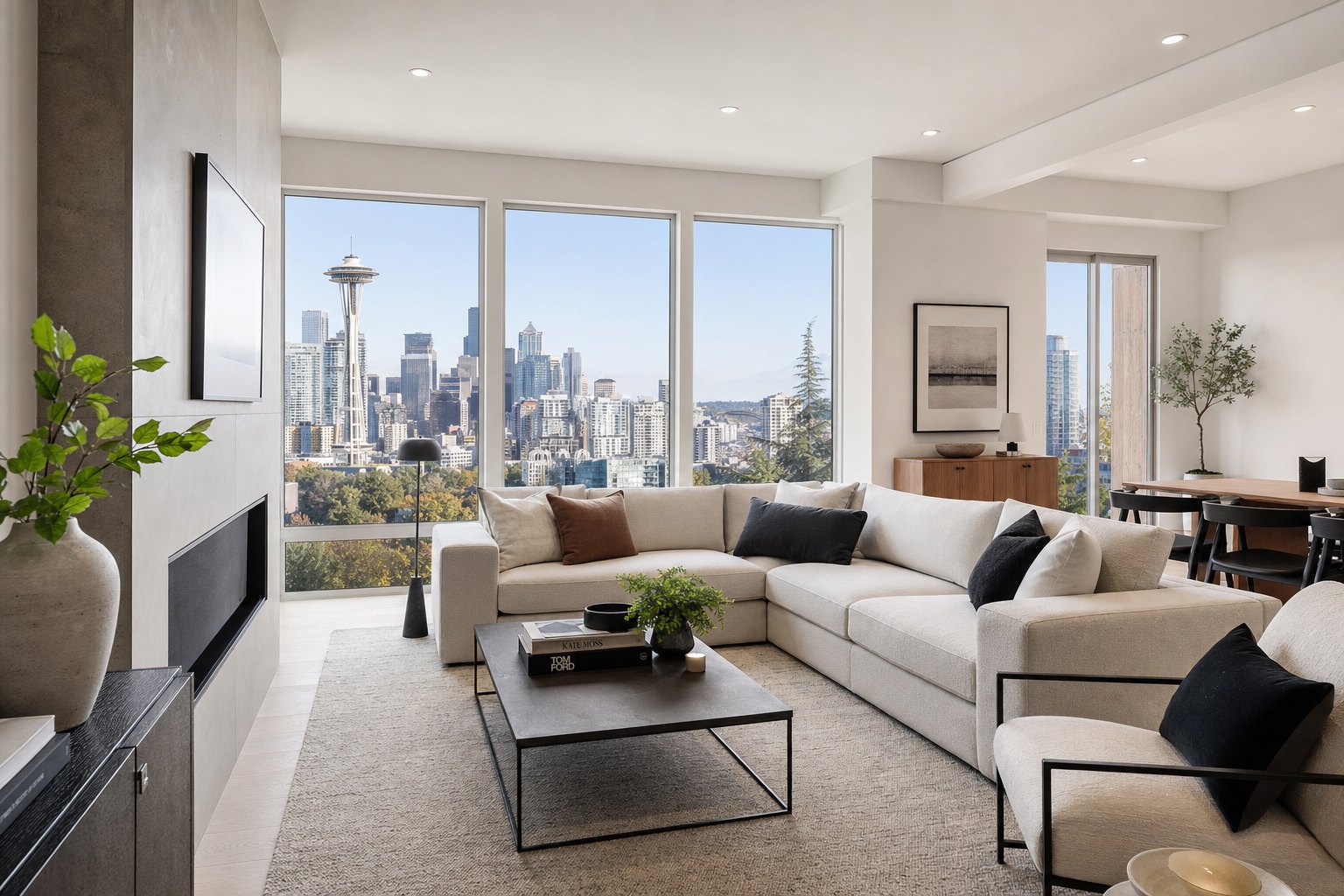 Modern interiors are increasingly common in renovated Seattle craftsmans.