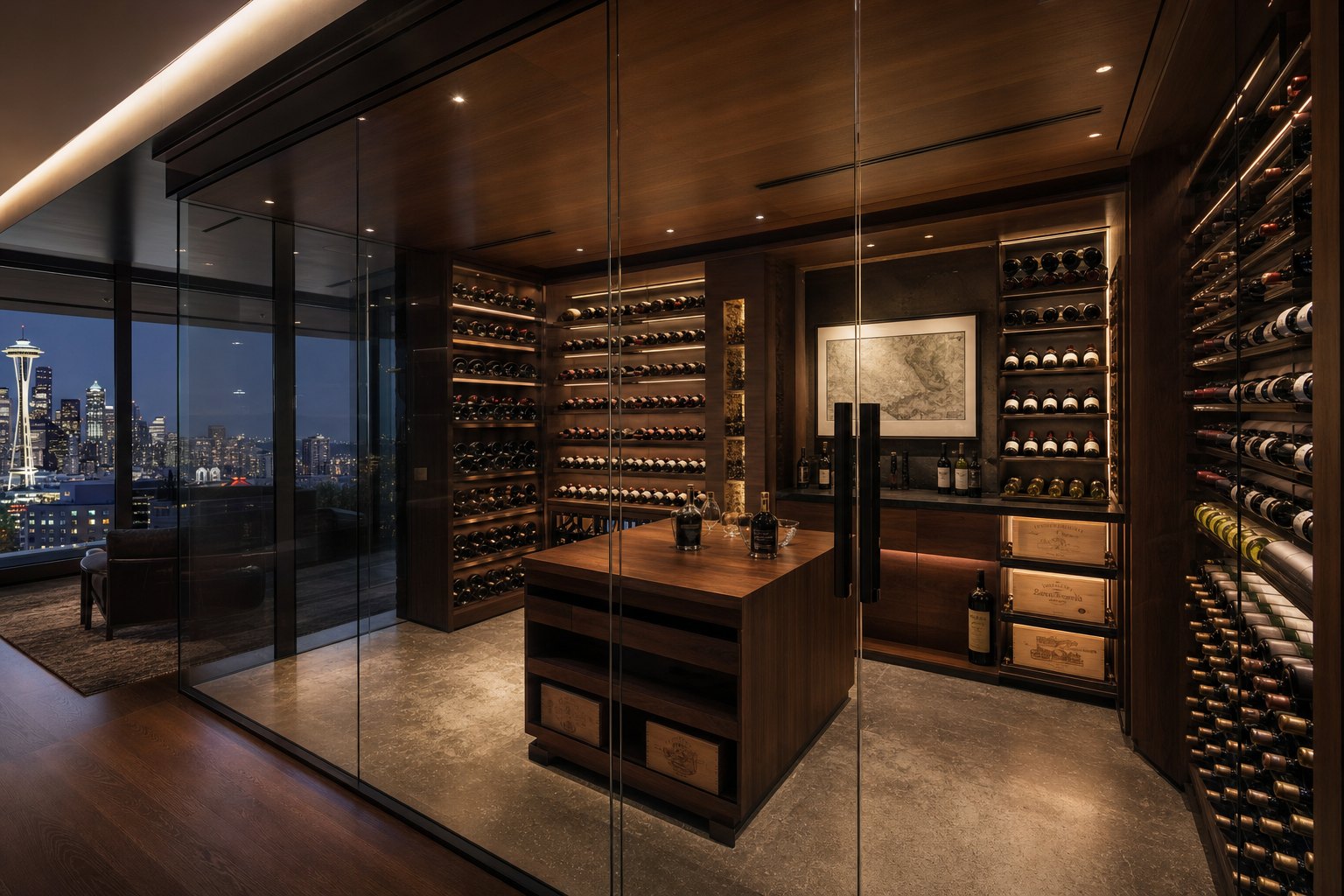 Wine cellars and entertainment spaces are increasingly common in $3M+ homes.