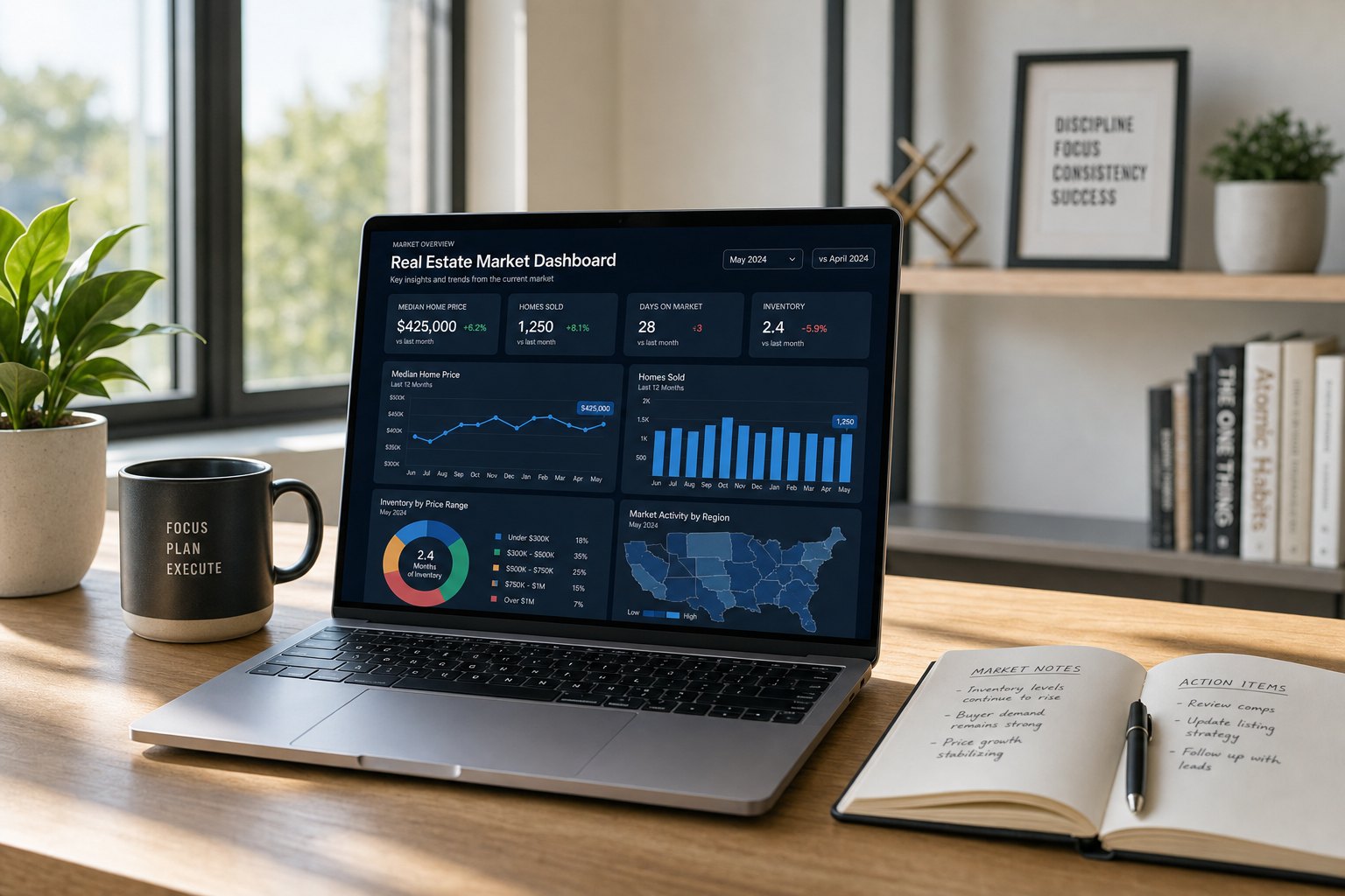 Dashboard tracking and weekly market analysis.