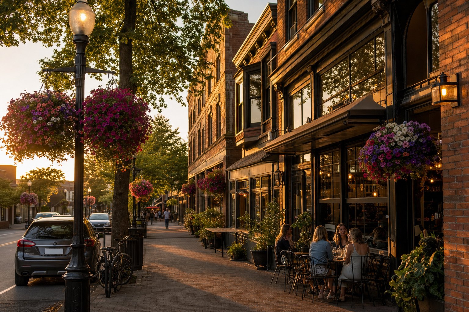 Tree-lined residential streets just blocks from Old Ballard.