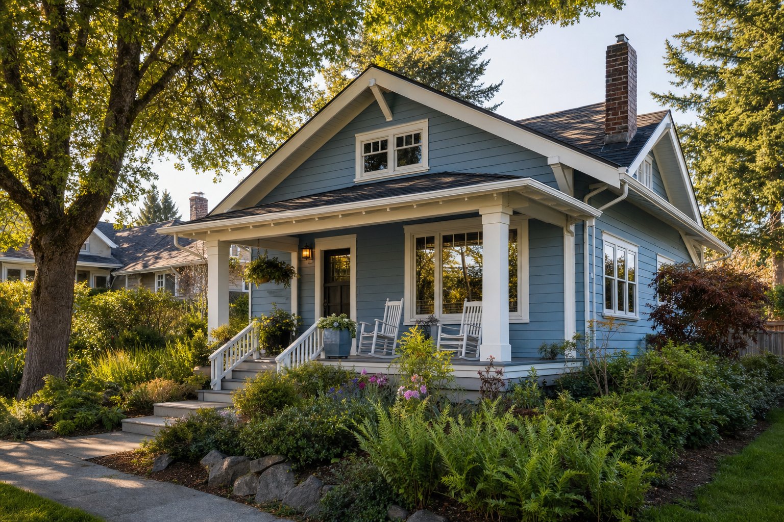 Hillside homes with sweeping Puget Sound views.